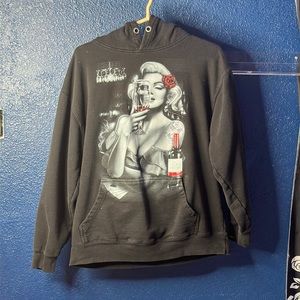 black hoodie